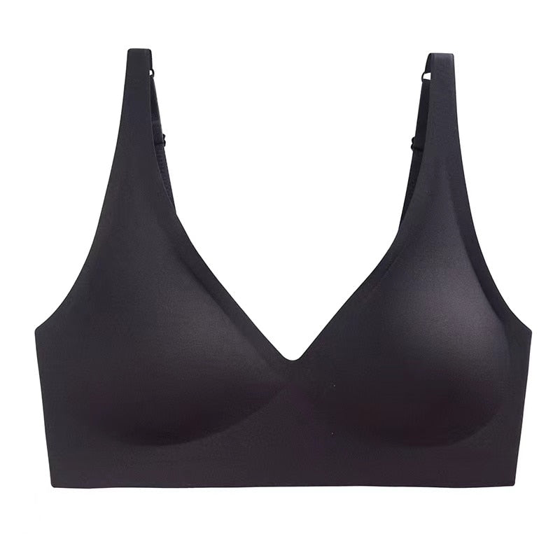 No Steel Ring, Seamless, Small Chest Gathered Bra