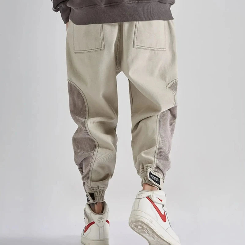 Patchwork Power: Elevate Your Streetwear With Corduroy Hip Hop Cargo Pants