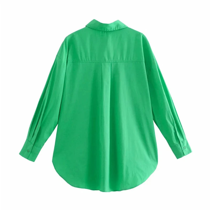 Sweet & Simple: Women's Candy Colors Long Sleeve Shirts