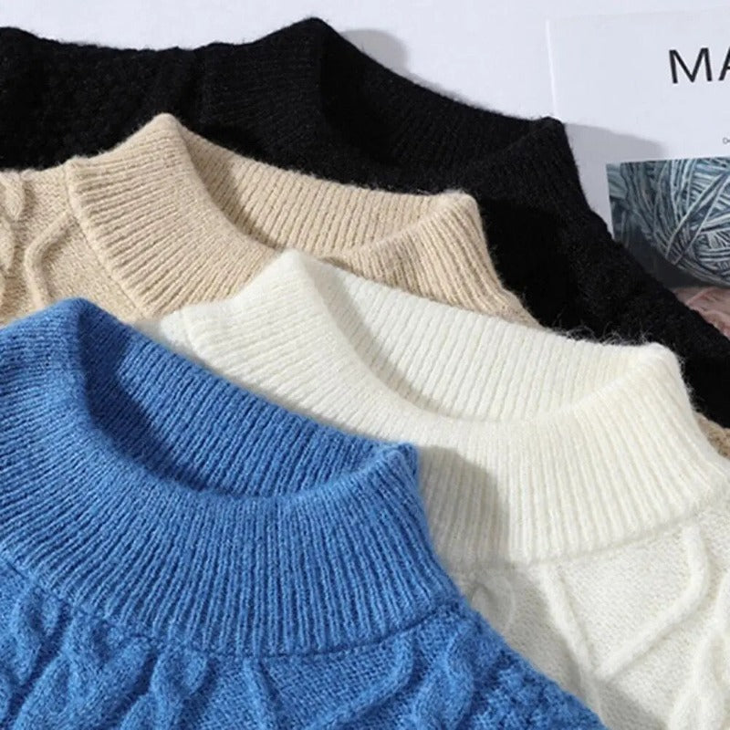 Pure Color Cozy Sweater: Beat The Chill In Style