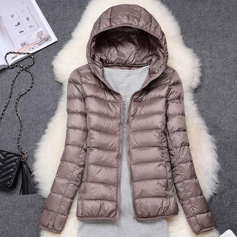 Ultra Lightweight Hooded Down Jacket