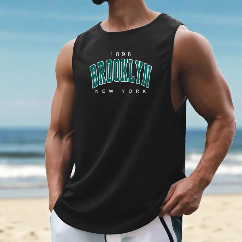 NYC Strong: (1898 Brooklyn) Quick-Dry Tank Top - Breathable Comfort