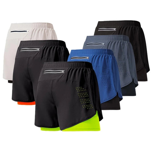 Workout Warrior: Men's Quick-Dry 2-Layer Shorts