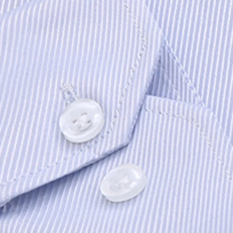 All-Season Comfort: Men's Plus Size Slim Fit Dress Shirt