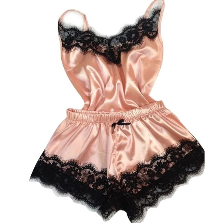 Sweet Dreams, Guaranteed: Satin Babydoll & Bowknot Shorts