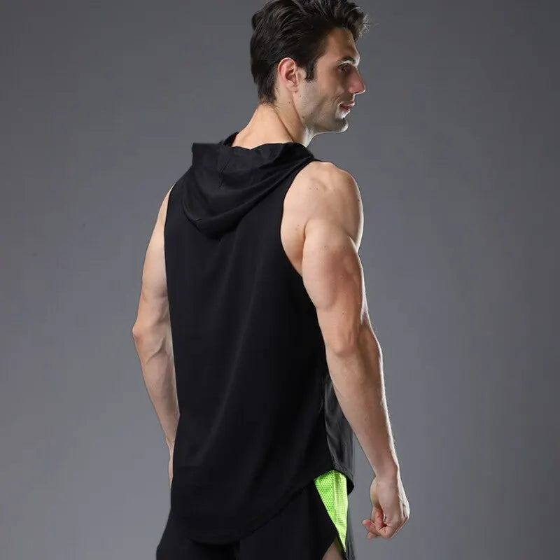 Men's Hooded Tank Top: From Gym To Street, Always Ready To Move