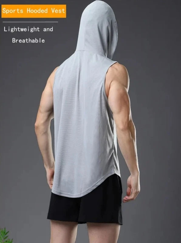 Men's Hooded Tank Top: From Gym To Street, Always Ready To Move