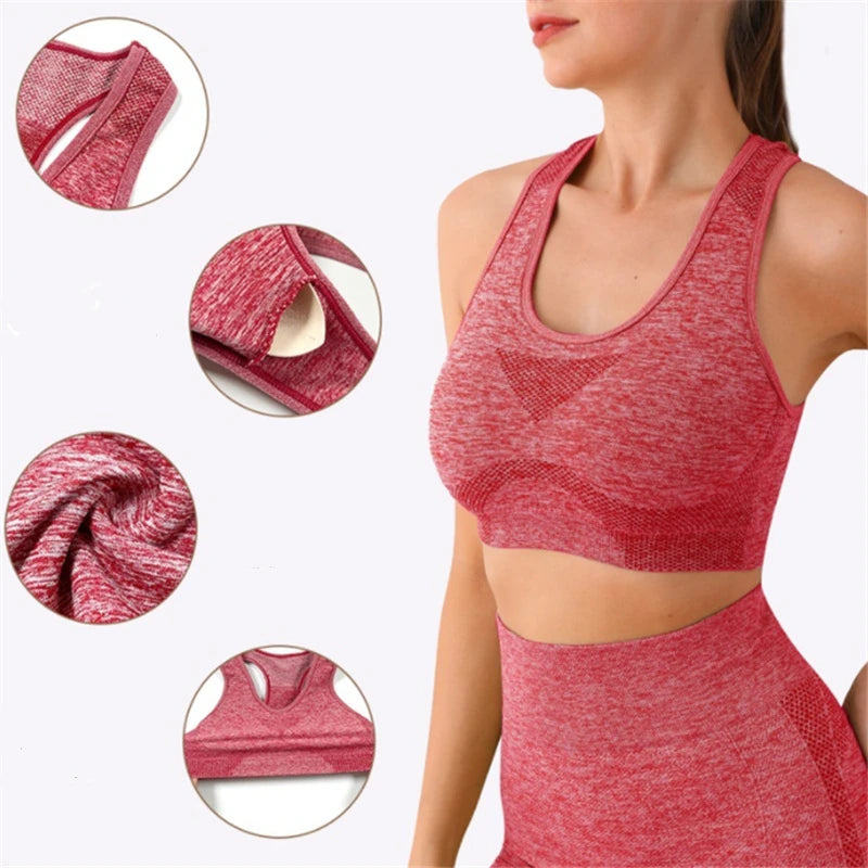 Unleash Your Inner Zen: Seamless Yoga Bra & Shorts Set