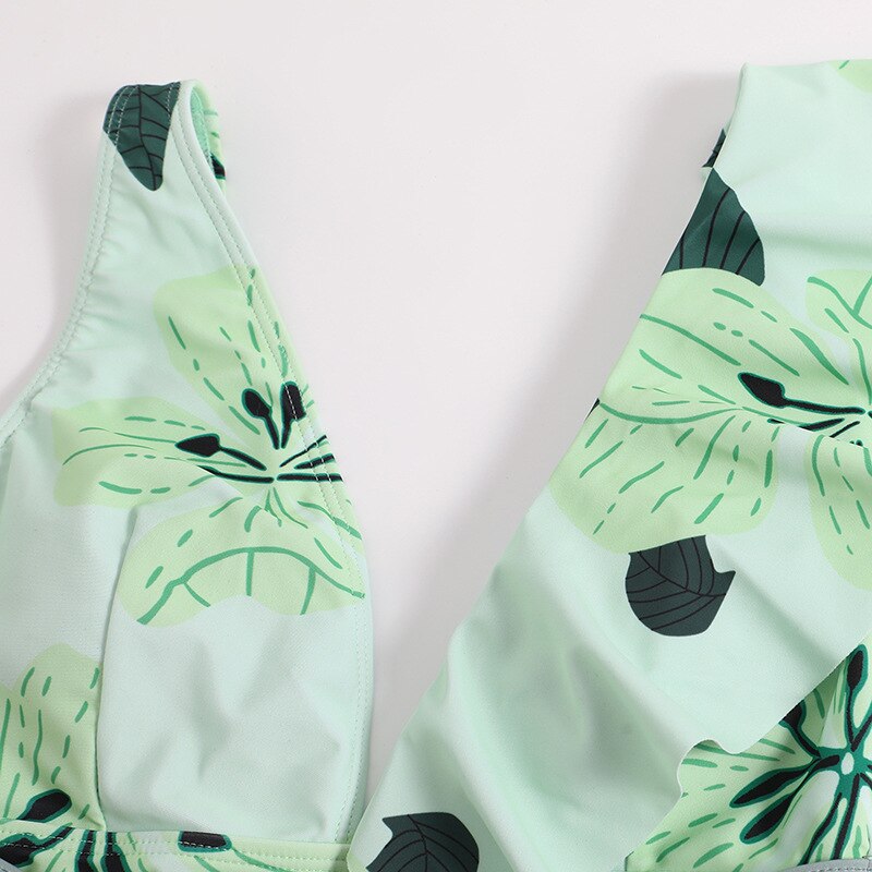 The Perfect Duet: One Piece Push-Up Swimsuit & Long Skirt Set