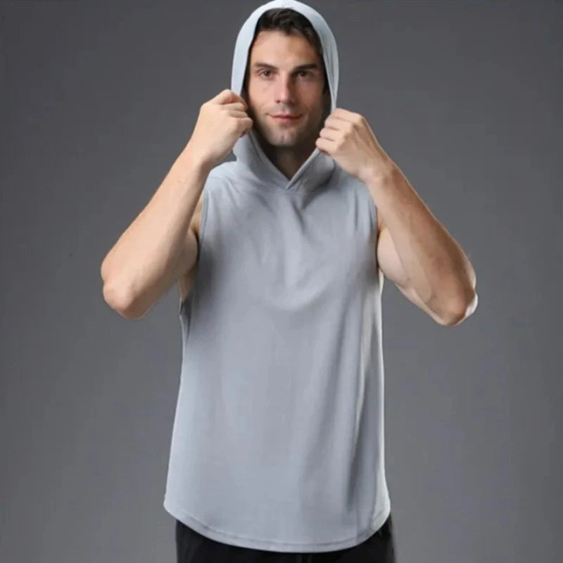 Men's Hooded Tank Top: From Gym To Street, Always Ready To Move