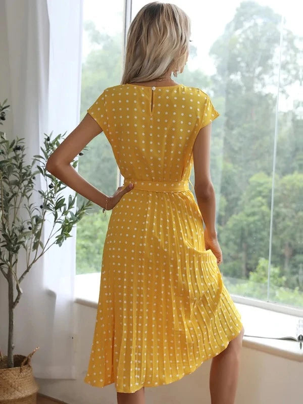 Less Is More: A Minimalist Polka Dot Masterpiece Dress