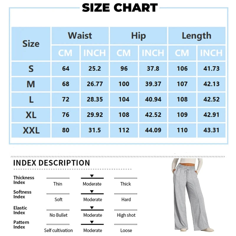 Relaxed Fit, Maximum Comfort: Women's Wide Leg Sweatpants