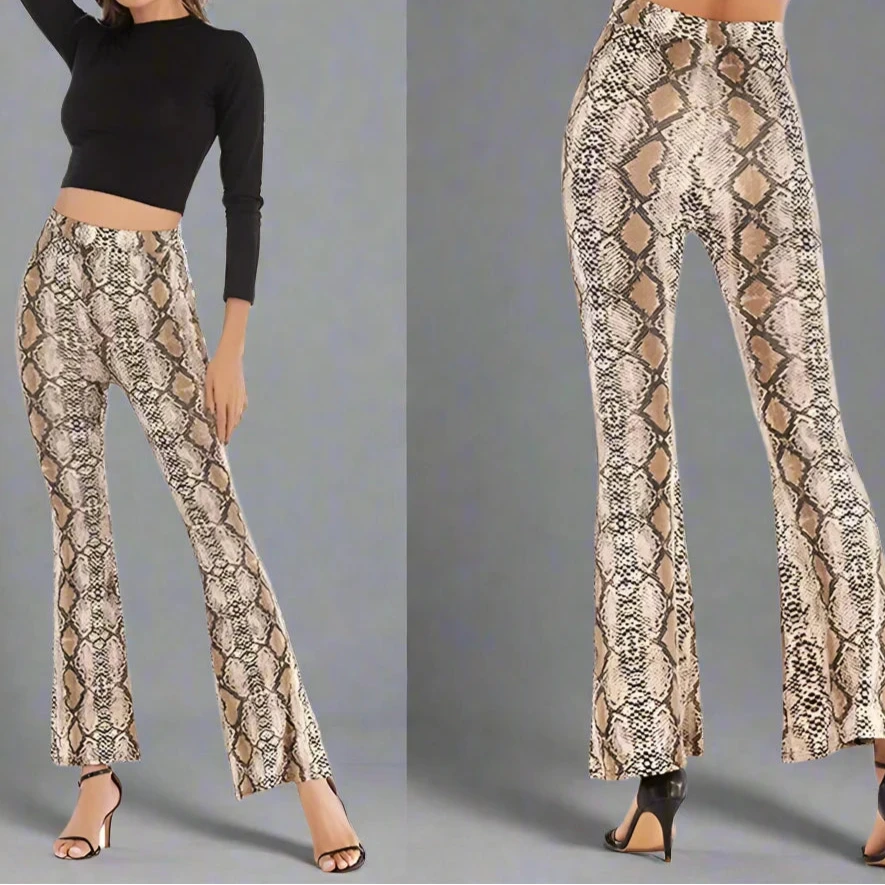 Jungle Chic: Leopard, Snake, & Tiger Print Pants For Women