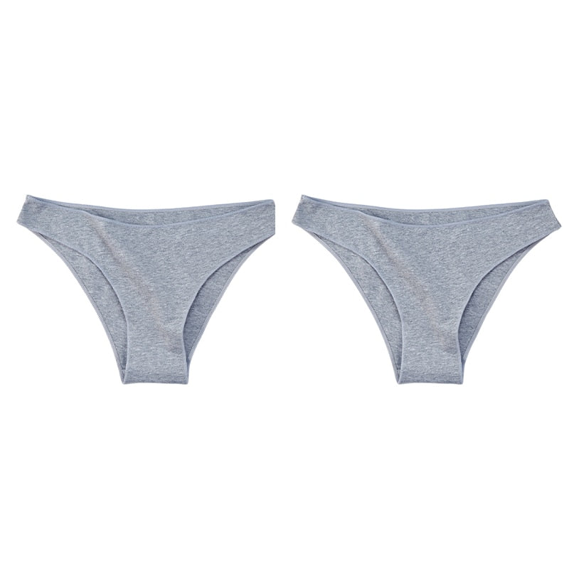 2-Pcs Cotton Panties: Soft, Comfortable & Breathable