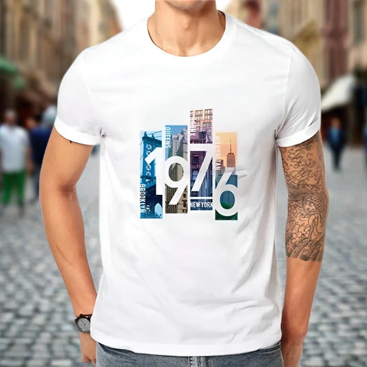 Stay Cool, Stay Fresh: Breathable Men's T-Shirt With Bold Print