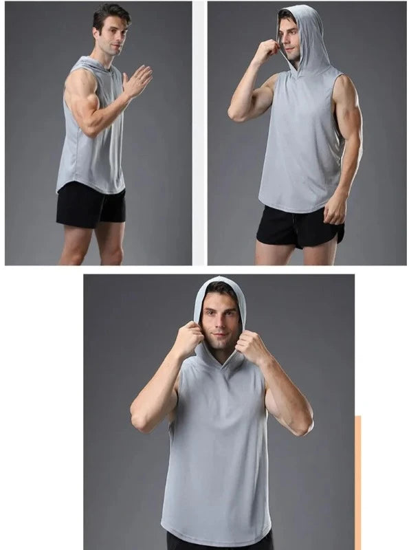 Men's Hooded Tank Top: From Gym To Street, Always Ready To Move