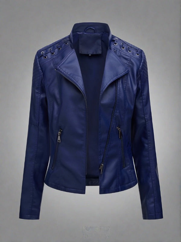 Elevated Faux Leather Jacket: For A Sleek Silhouette