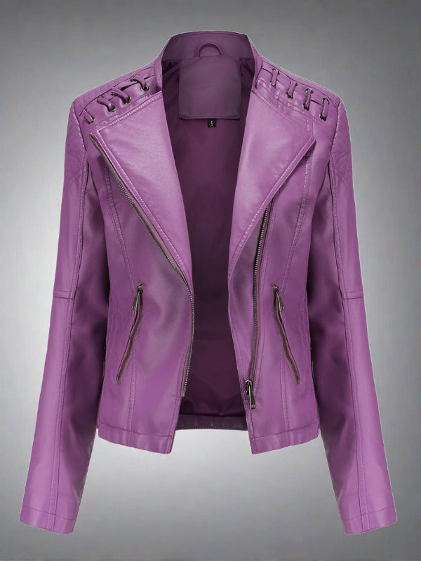 Elevated Faux Leather Jacket: For A Sleek Silhouette