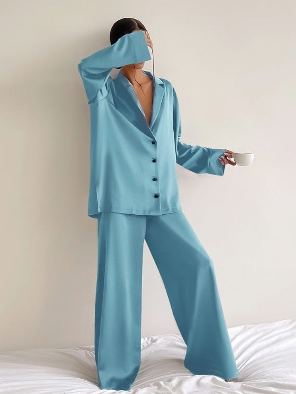 Charming Satin Silk Women's Oversized PJs