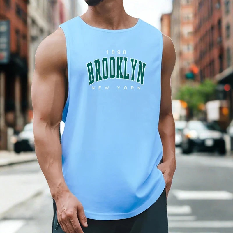 NYC Strong: (1898 Brooklyn) Quick-Dry Tank Top - Breathable Comfort