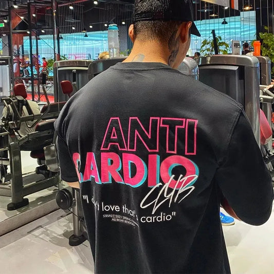 Anti Cardio Club: Casual Oversized Cotton T-Shirt