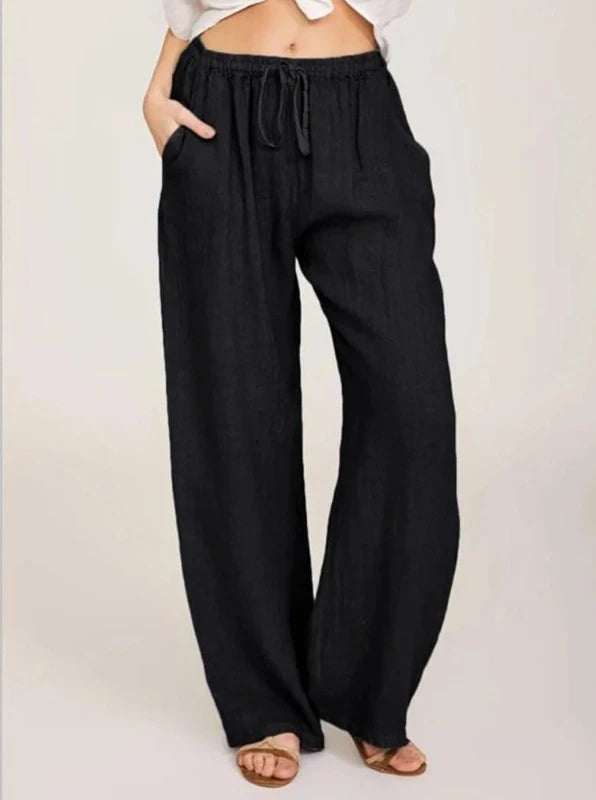 All-Day Comfort: Women's Loose Breathable Cotton Hemp Pants