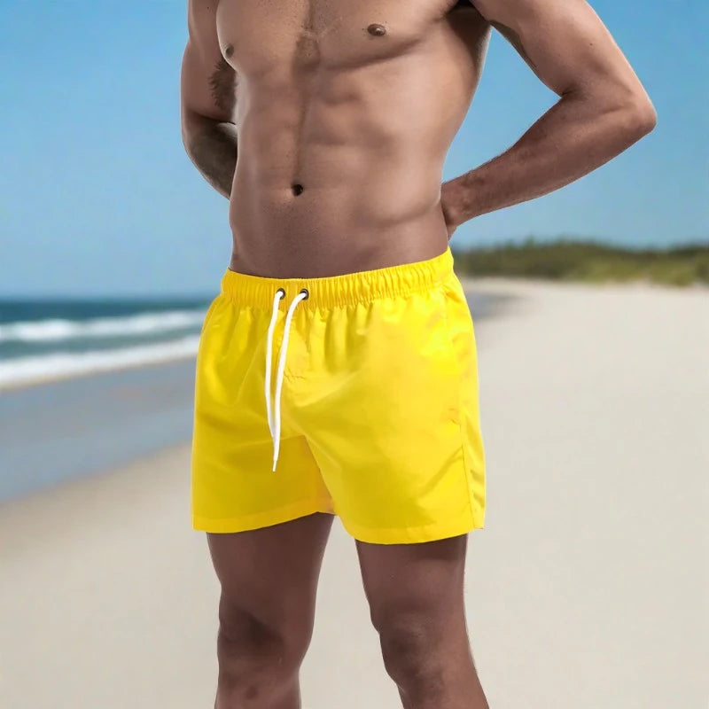 Solid Color Confidence: Men's Swim Trunks In 13 Vibrant Shades