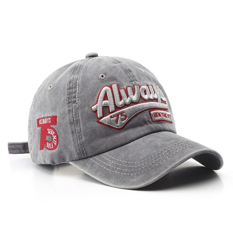 Always 75 Embroidery Baseball Hat