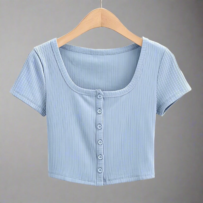 Dapper & Versatile Rib Knit Crop Top