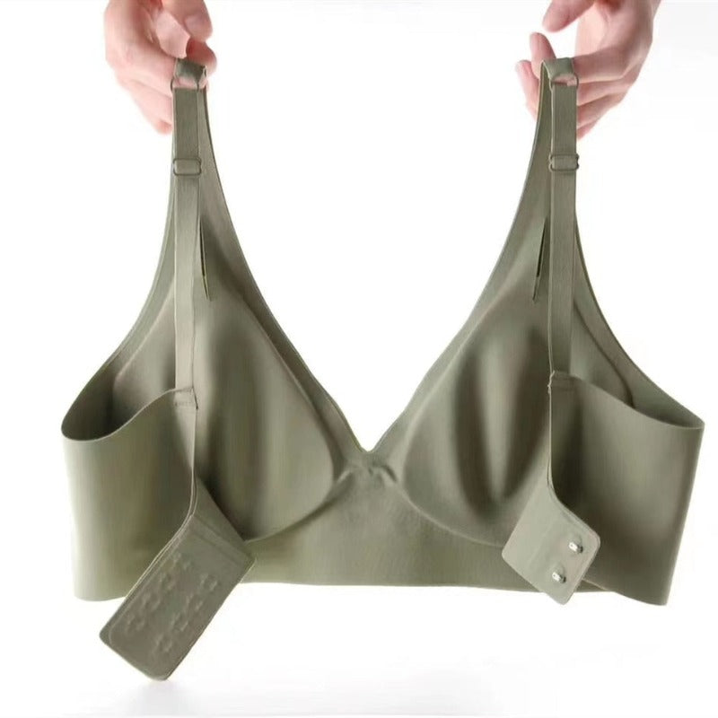 No Steel Ring, Seamless, Small Chest Gathered Bra