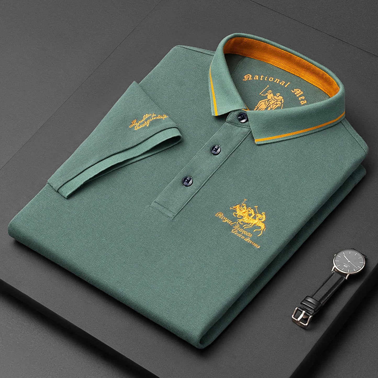 Smart Casual Embroidered Polo Shirt