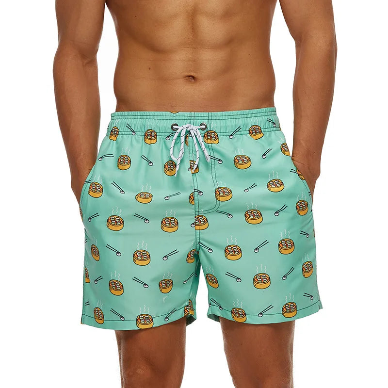 Printed Board Shorts: Stylish Swimwear