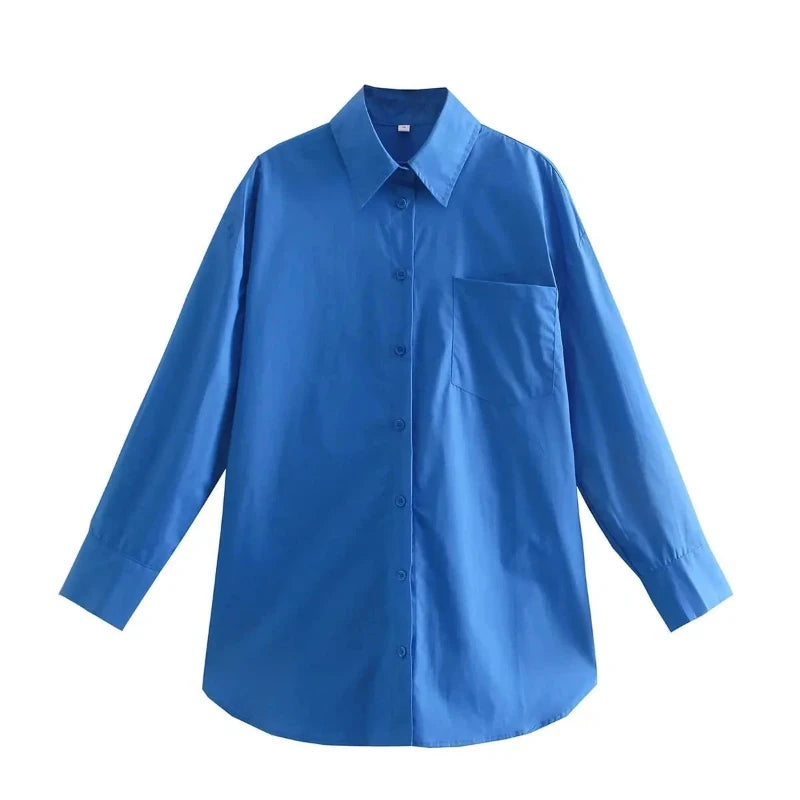 Sweet & Simple: Women's Candy Colors Long Sleeve Shirts