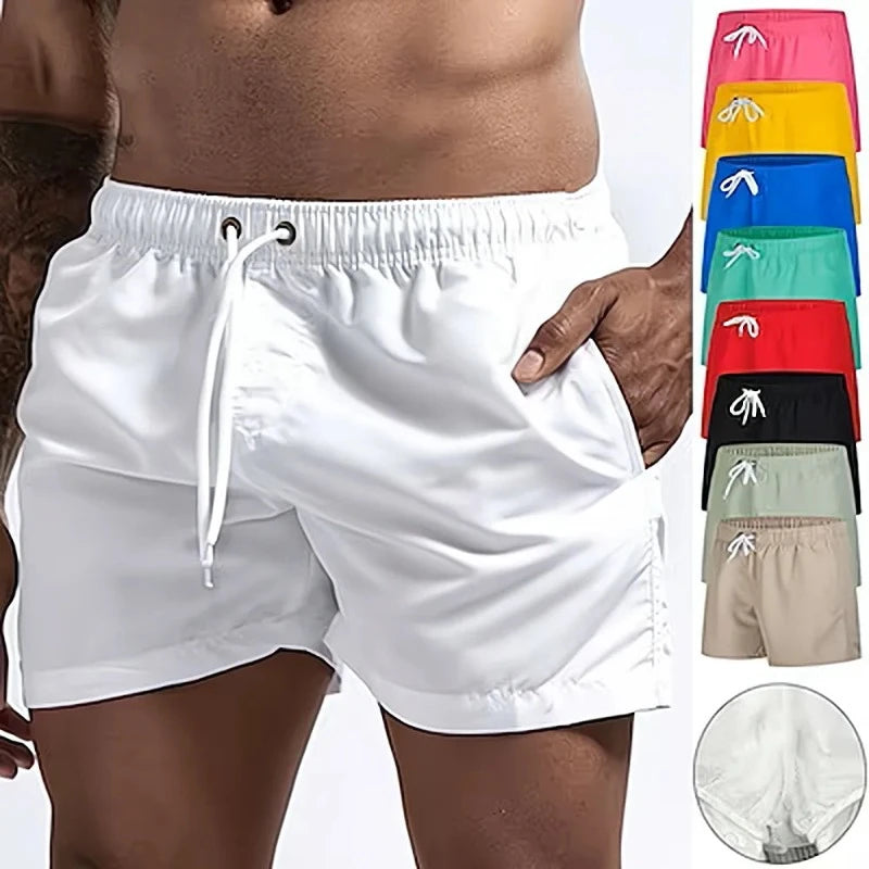 Solid Color Confidence: Men's Swim Trunks In 13 Vibrant Shades