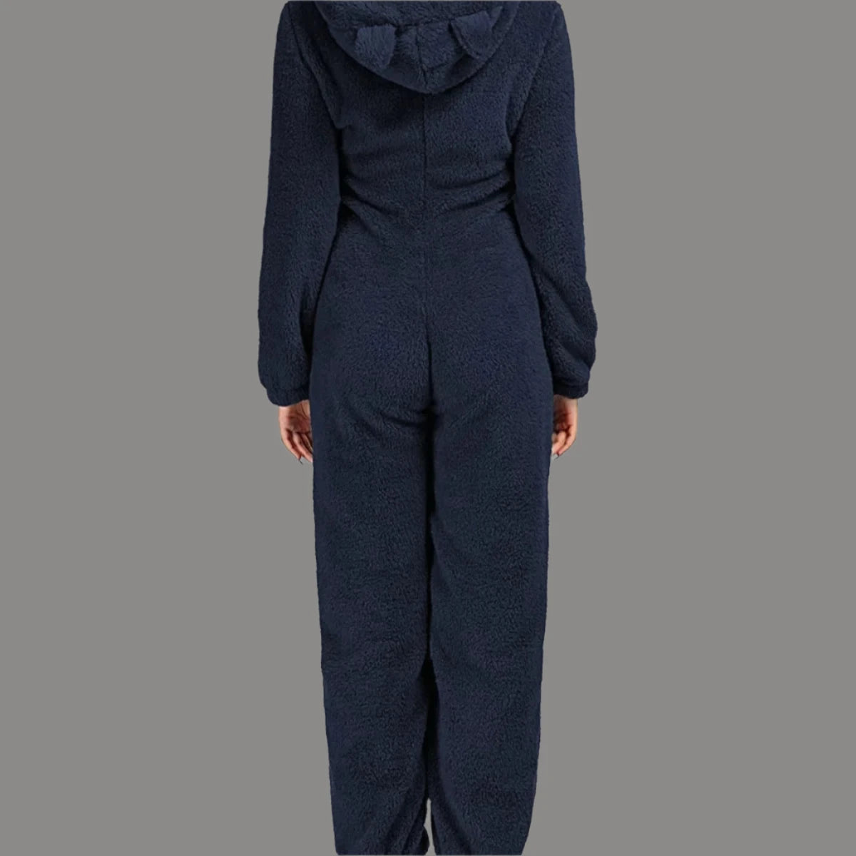 Experience Ultimate Coziness: Women's Solid Color Fleece Onesie Sets