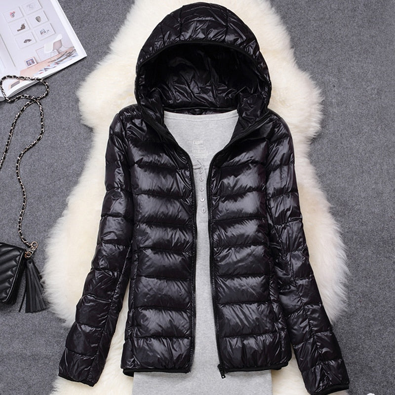 Ultra Lightweight Hooded Down Jacket