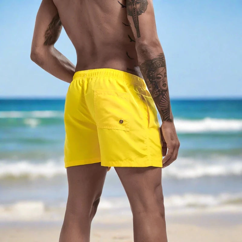 Solid Color Confidence: Men's Swim Trunks In 13 Vibrant Shades