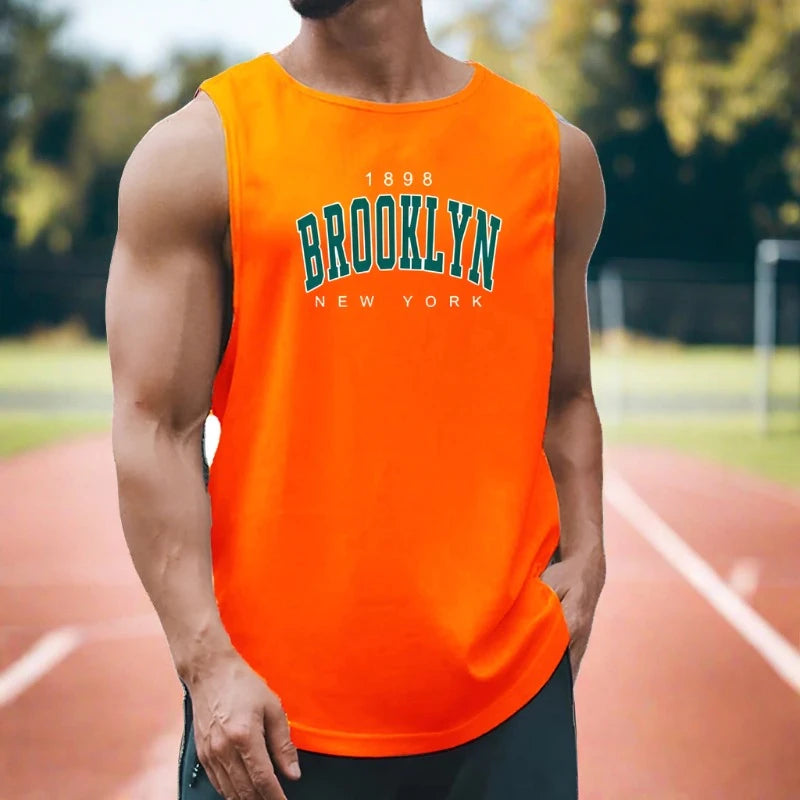 NYC Strong: (1898 Brooklyn) Quick-Dry Tank Top - Breathable Comfort