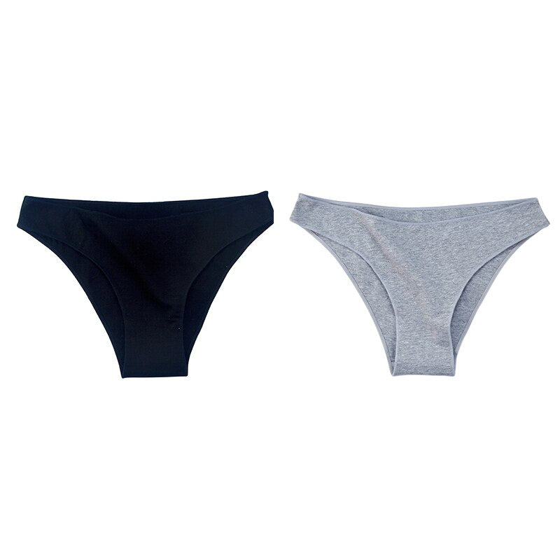 2-Pcs Cotton Panties: Soft, Comfortable & Breathable