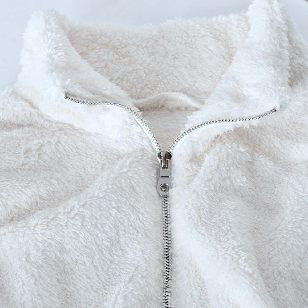 Cloud Cuddler: Cozy Up In This Solid White Crop Sweater