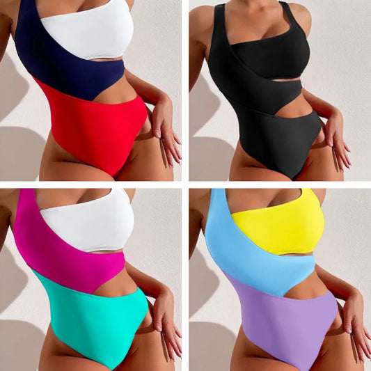 Colorful Duo Swimsuit: Summer Fun Essential