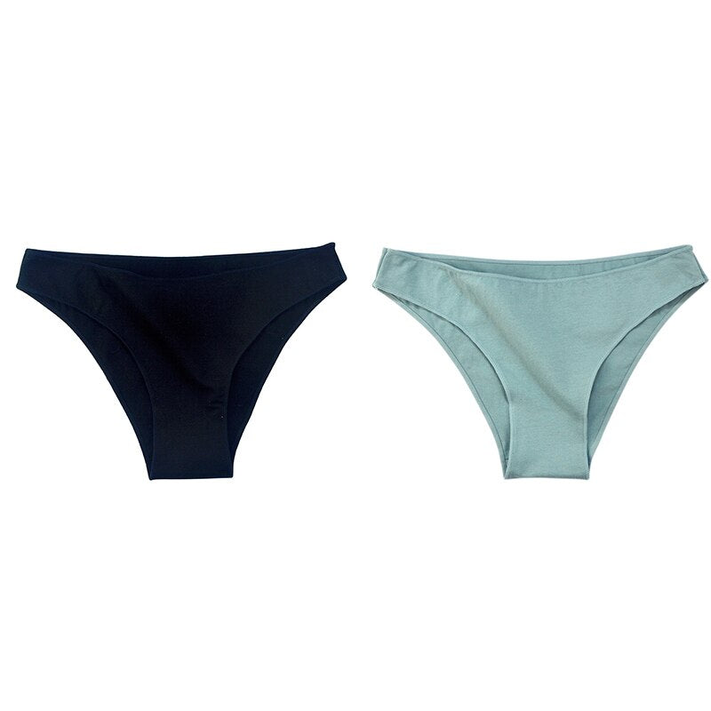 2-Pcs Cotton Panties: Soft, Comfortable & Breathable