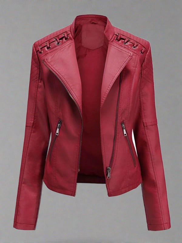 Elevated Faux Leather Jacket: For A Sleek Silhouette