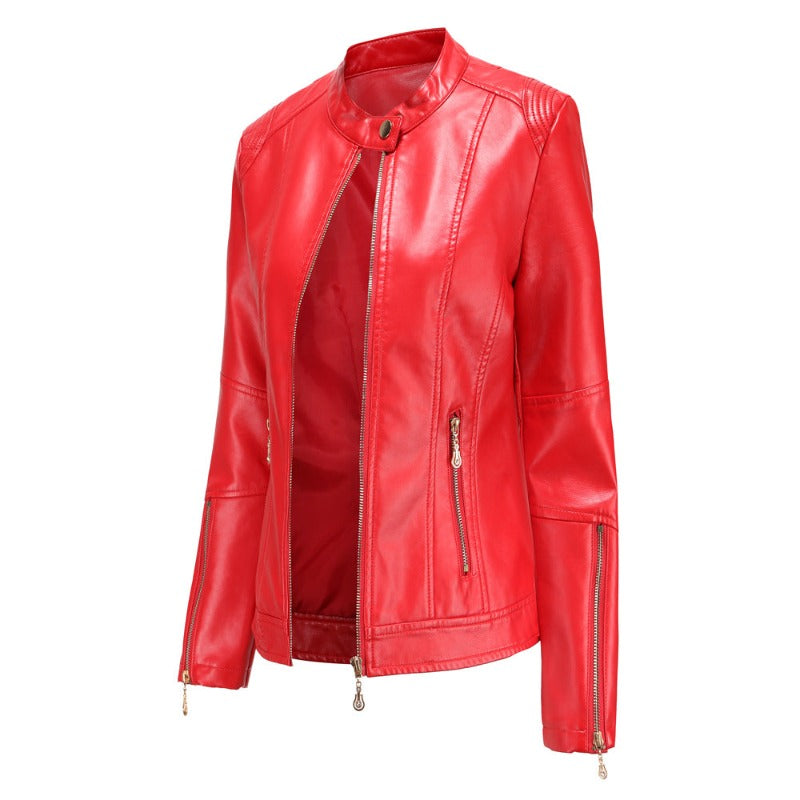 Modern Minimalism: The Short PU Leather Jacket