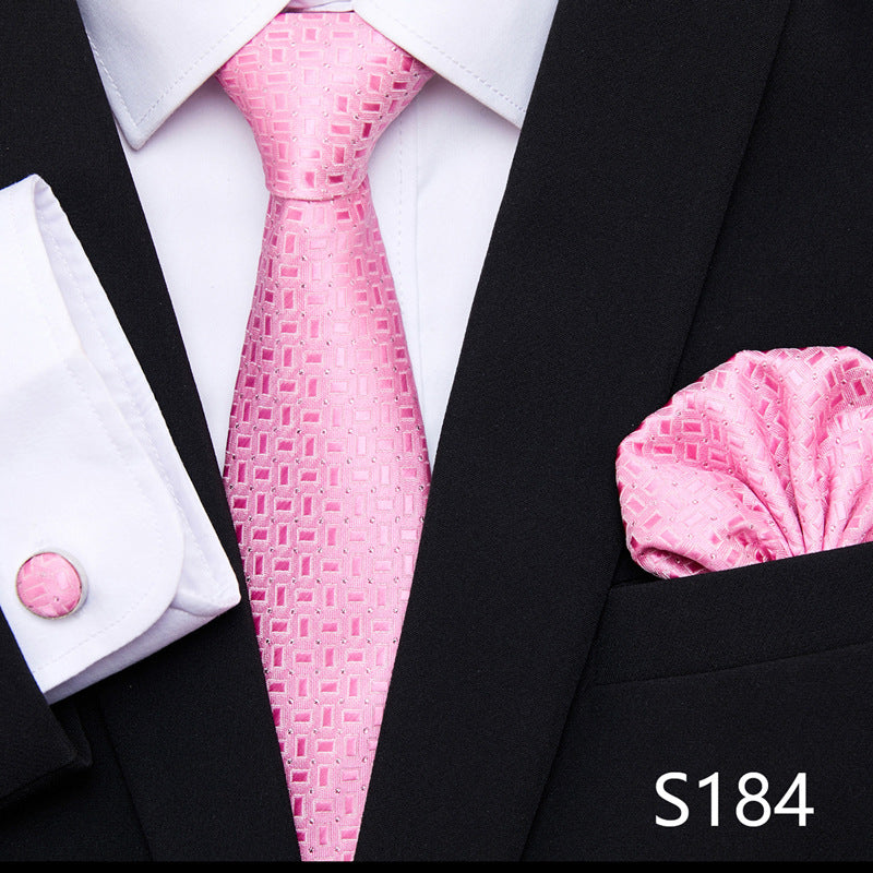 The All-In-One Accessory Powerhouse: Tie, Handkerchief, & Cufflinks Set