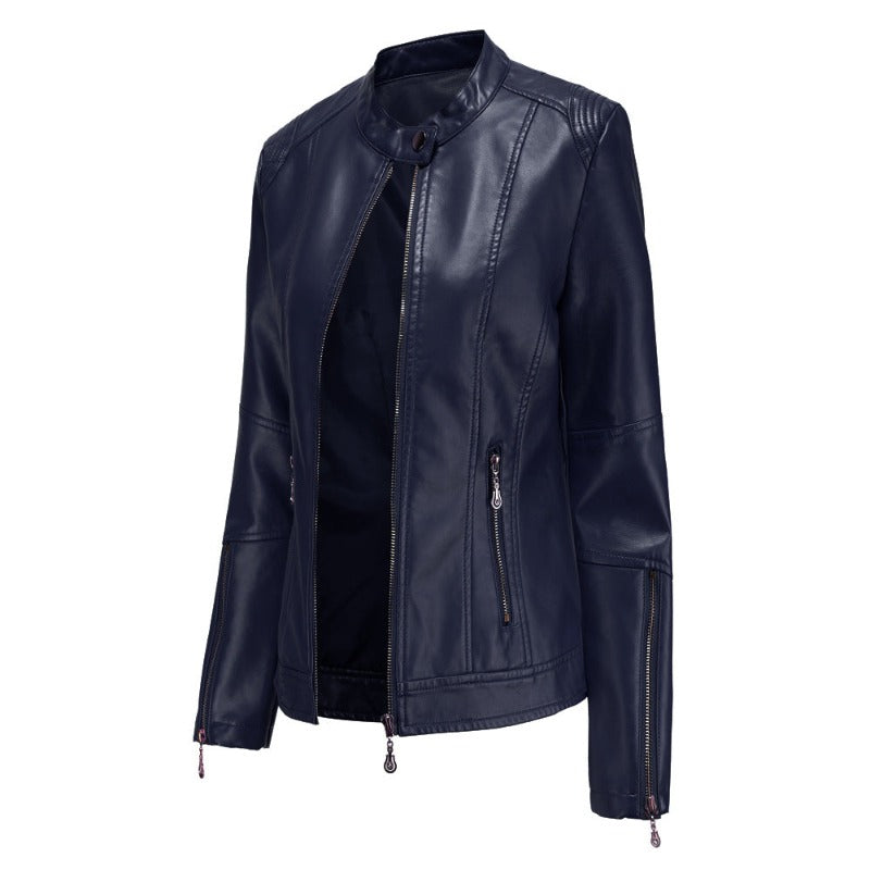 Modern Minimalism: The Short PU Leather Jacket