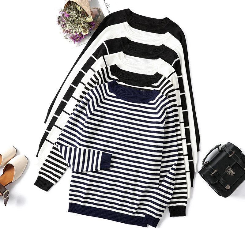 Knit Up Your Happiness: Women's O-Neck Sweater, Pure Bliss Guaranteed