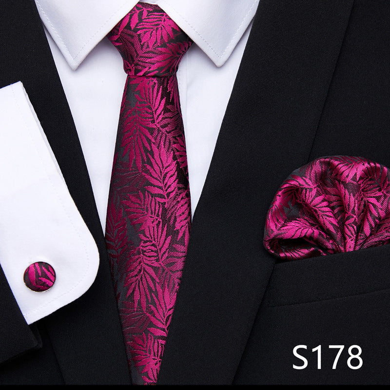 The All-In-One Accessory Powerhouse: Tie, Handkerchief, & Cufflinks Set