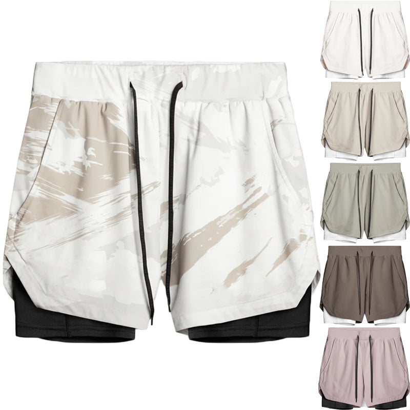 Conquer Your Workout In Comfort: Double-Layered Shorts With Hidden Pockets