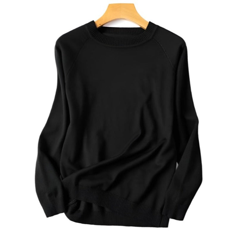 Knit Up Your Happiness: Women's O-Neck Sweater, Pure Bliss Guaranteed